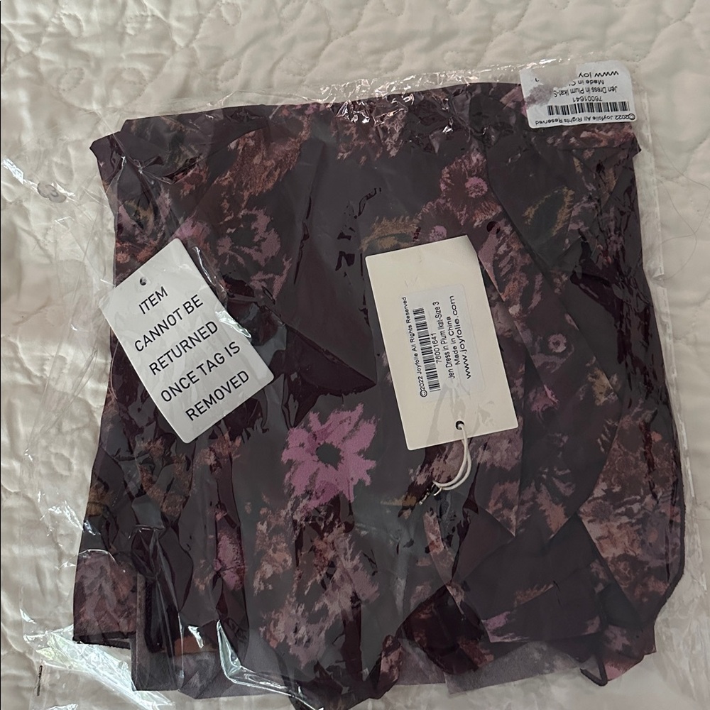 Joyfolie Plum Ikat Jen Cream Flutter Sleeve Girls Dress 3 NWT - Picture 3 of 3